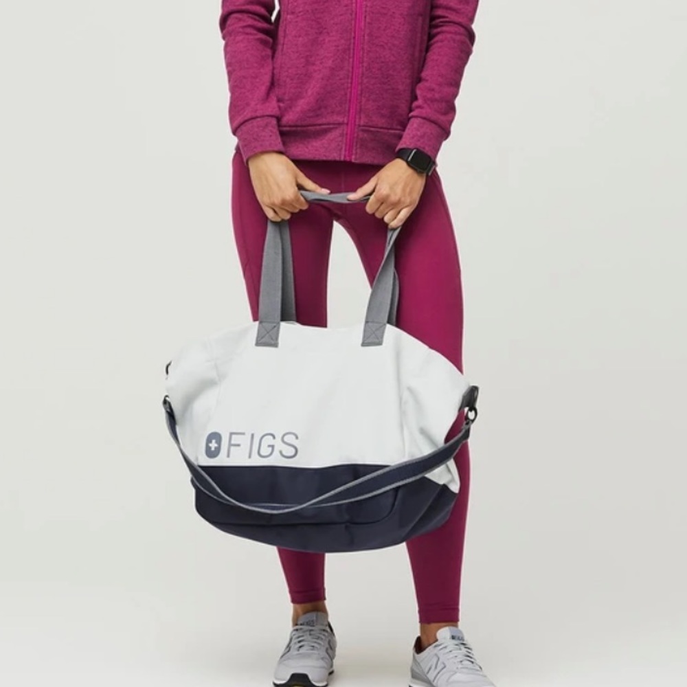 COPY - Figs laminated white tote bag